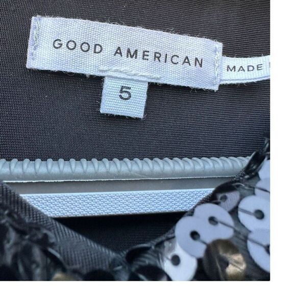 NWT Good American sequin party shirt oversized button down size 5 or 2x women’s - Picture 5 of 11